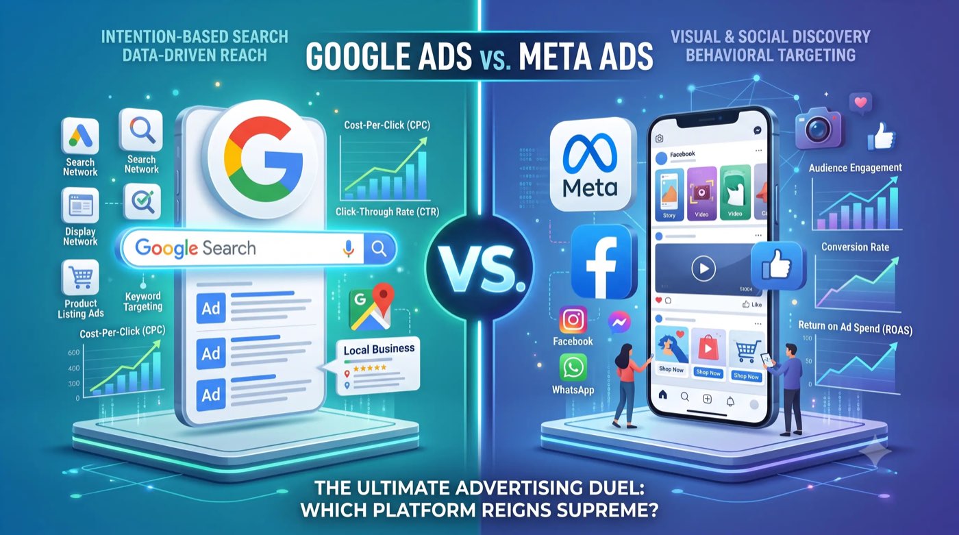 Google Ads versus Meta Ads comparison for home service businesses