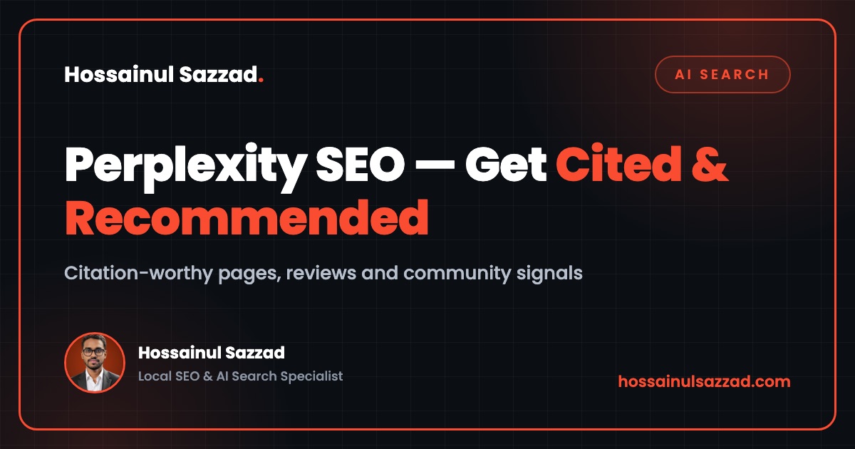 Perplexity SEO — citation-worthy pages, reviews and community signals for local businesses
